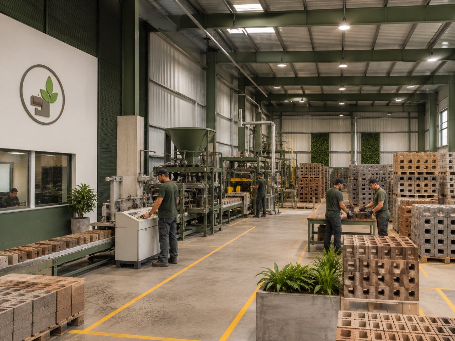 Industria de Tijolos Ecológicos à Venda